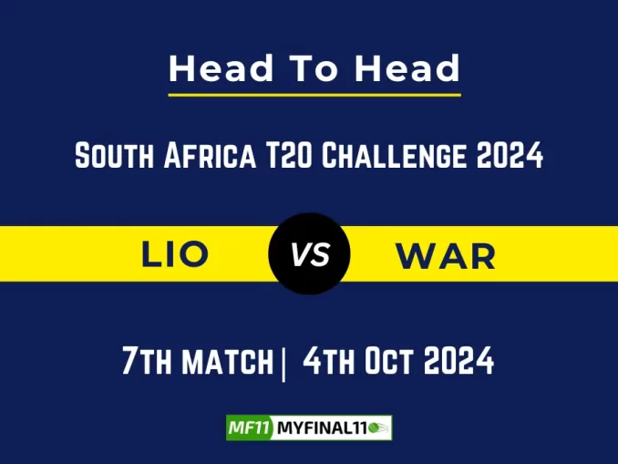 LIO vs WAR Player Battle, Head to Head Team Stats, Player Record South Africa T20 Challenge 2024