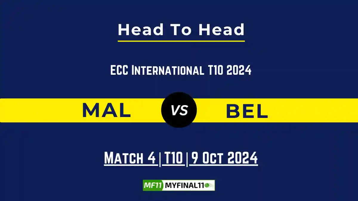 MAL vs BEL Player Battle, Head to Head Team Stats, Player Record