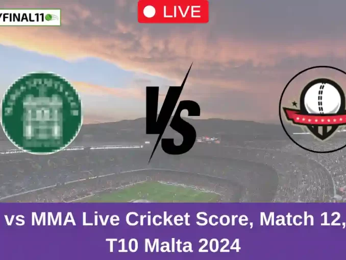 MAR vs MMA Live Cricket Score, Match 12, ECS T10 Malta 2024