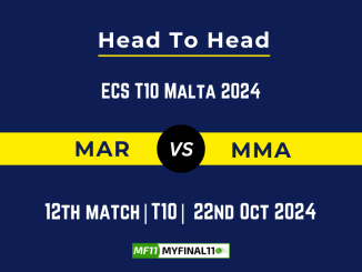 MAR vs MMA Player Battle, Head to Head Team Stats, Team Record - ECS T10 Malta 2024