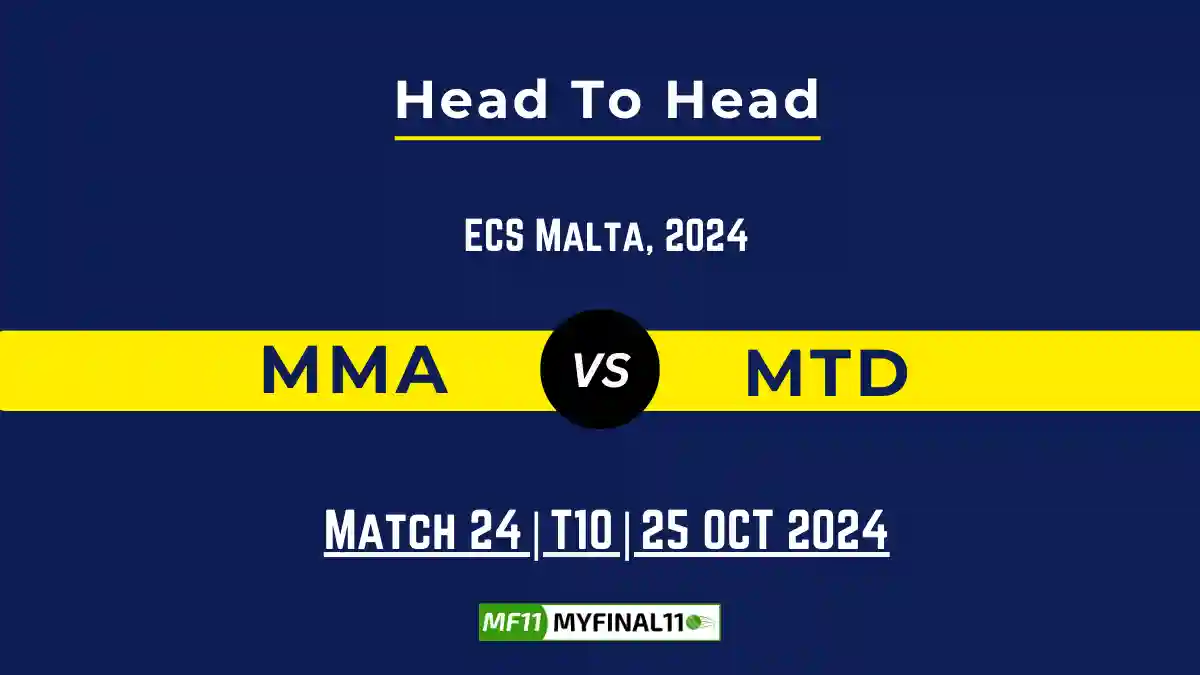 MMA vs MTD Player Battle, Head to Head Team Stats, Player Record