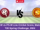 MR-W vs PS-W Live Cricket Score, Match 6, T20 Spring Challenge, 2024