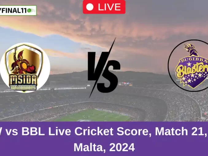 MSW vs BBL Live Cricket Score, Match 21, ECS Malta, 2024 (1)