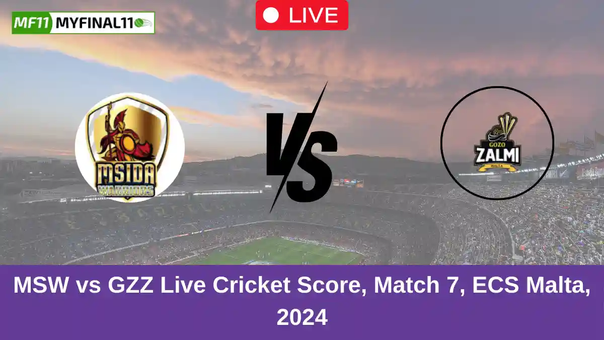 MSW vs GZZ Live Cricket Score, Match 7, ECS Malta, 2024