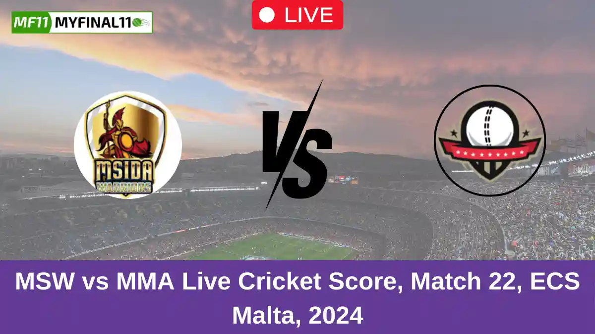 MSW vs MMA Live Cricket Score, Match 22, ECS Malta, 2024 (1)