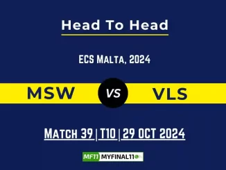 MSW vs VLS Player Battle, Head to Head Team Stats, Player Record