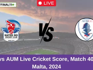 MTD vs AUM Live Cricket Score, Match 40, ECS Malta, 2024