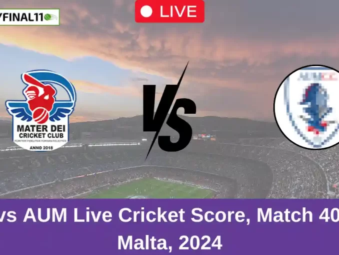 MTD vs AUM Live Cricket Score, Match 40, ECS Malta, 2024