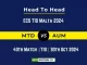 MTD vs AUM Player Battle, Head to Head Team Stats, Team Record - ECS T10 Malta 2024