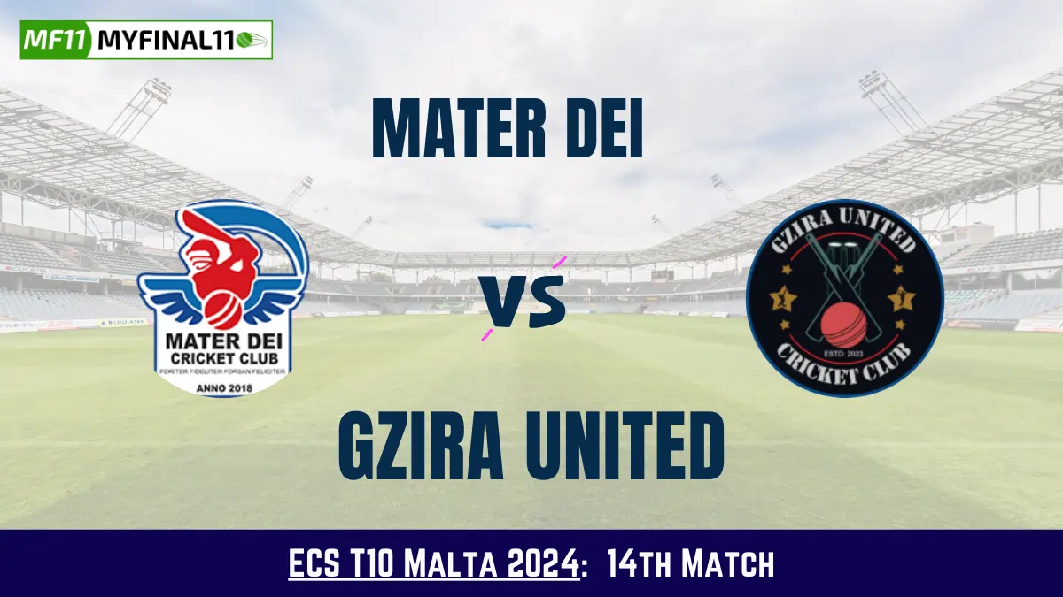 MTD vs GU Dream11 Prediction Today: Match 14 Pitch Report, and Key Player | ECS T10 Malta 2024