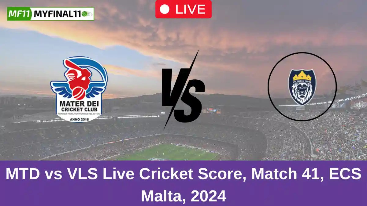 MTD vs VLS Live Cricket Score, Match 41, ECS Malta, 2024