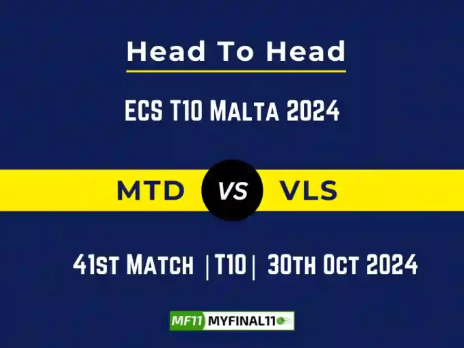 MTD vs VLS Player Battle, Head to Head Team Stats, Team Record - ECS T10 Malta 2024