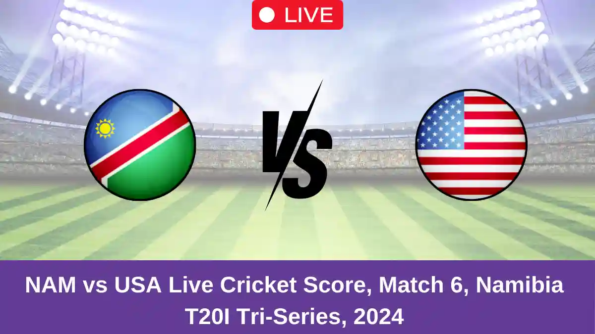 NAM vs USA Live Cricket Score, Match 6, Namibia T20I Tri-Series, 2024