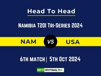 NAM vs USA Player Battle, Head to Head Team Stats, Player Record Namibia T20I Tri-Series, 2024