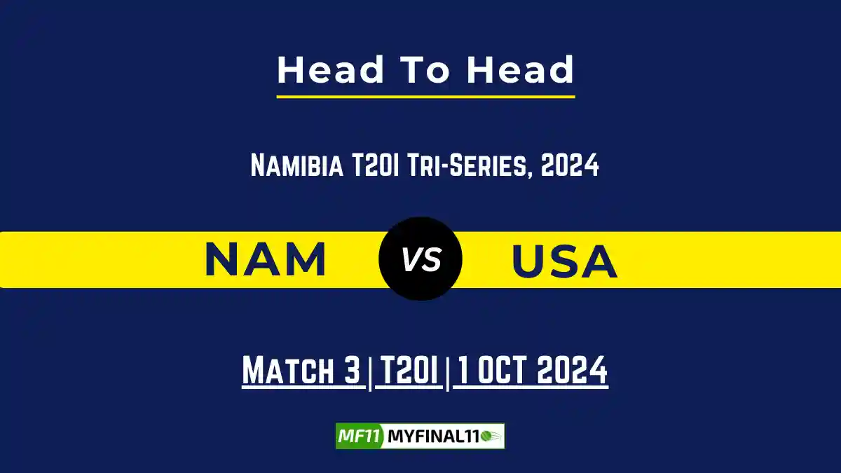 NAM vs USA Player Battle, Head to Head Team Stats, Player Record