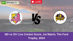 ND vs OV Live Cricket Score, 1st Match, The Ford Trophy, 2024