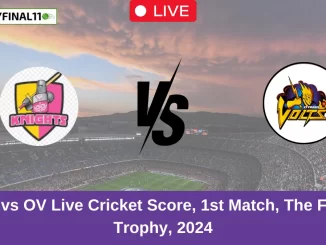 ND vs OV Live Cricket Score, 1st Match, The Ford Trophy, 2024