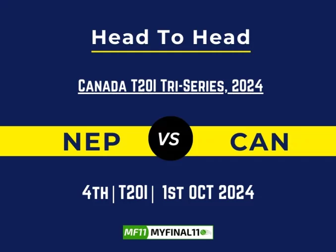 NEP vs CAN Player Battle, Head to Head Team Stats, Player Record: Canada T20I Tri-Series, 2024- 4th Match