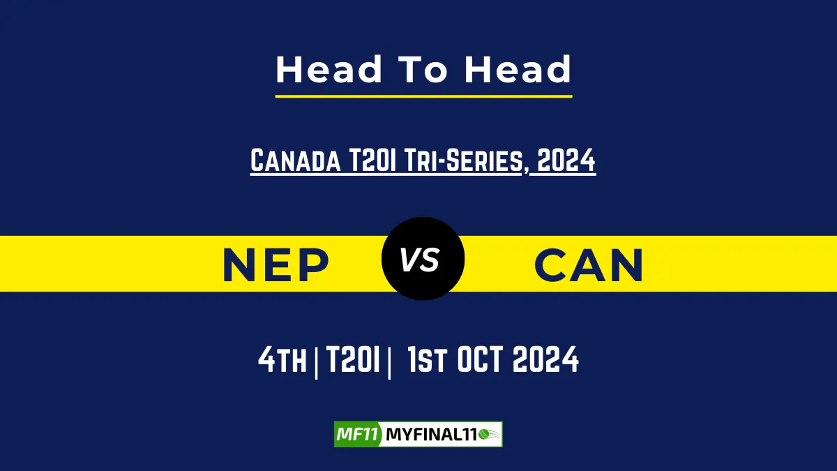 NEP vs CAN Player Battle, Head to Head Team Stats, Player Record: Canada T20I Tri-Series, 2024- 4th Match