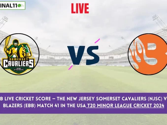 NJSC vs EBB Live Score: Scorecard, Ball by Ball Commentary - Match 41, USA T20 Minor League Cricket 2024