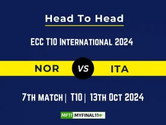 NOR vs ITA Player Battle Head to Head Player StatsRecord, ECS T10 Hungary 2024 - 33rd Match