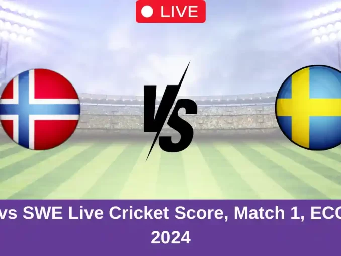 NOR vs SWE Live Cricket Score, Match 1, ECC T10, 2024