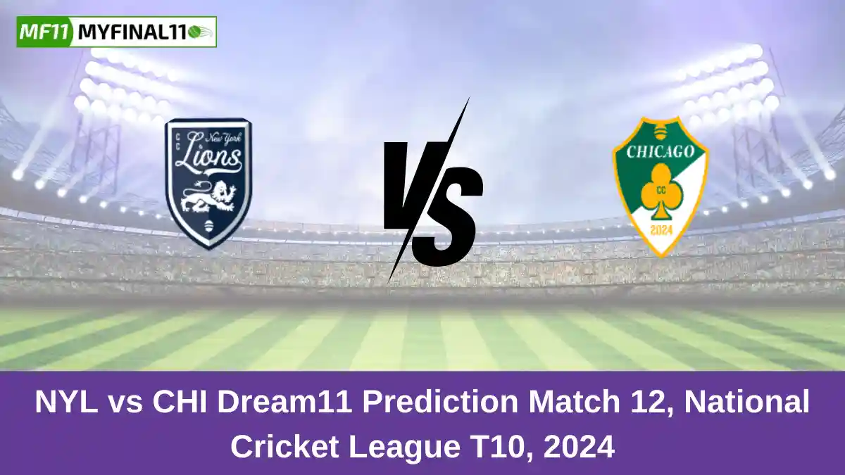 NYL vs CHI Dream11 Prediction Match 12, National Cricket League T10, 2024 (1)