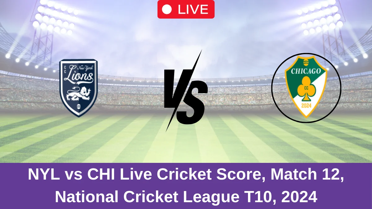 NYL vs CHI Live Cricket Score, Match 12, National Cricket League T10, 2024 (2)