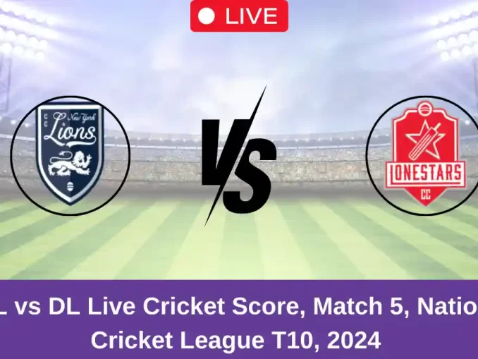 NYL vs DL Live Cricket Score, Match 5, National Cricket League T10, 2024