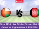 OMN vs AF-A Live Score: Scorecard, Ball by Ball Commentary - Match 1, Oman vs Afghanistan A T20 2024