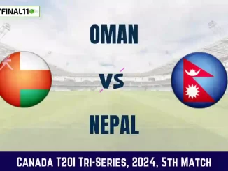 OMN vs NEP Dream11 Prediction Today Match 5 Pitch Report, and Key Player Canada T20I Tri-Series 2024