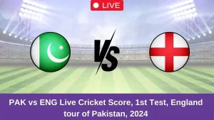 PAK vs ENG Live Cricket Score, 1st Test, England tour of Pakistan, 2024