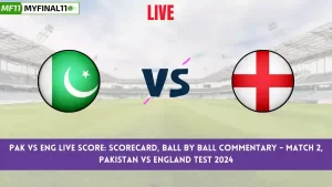 PAK vs ENG Live Score: Scorecard, Ball by Ball Commentary - 2nd Test, Pakistan vs England Test 2024