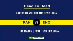 PAK vs ENG Player Battle, Head to Head Team Stats, Team Record - Pakistan vs England Test 2024