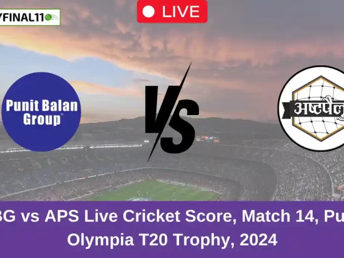 PBG vs APS Live Cricket Score, Match 14, Pune Olympia T20 Trophy, 2024