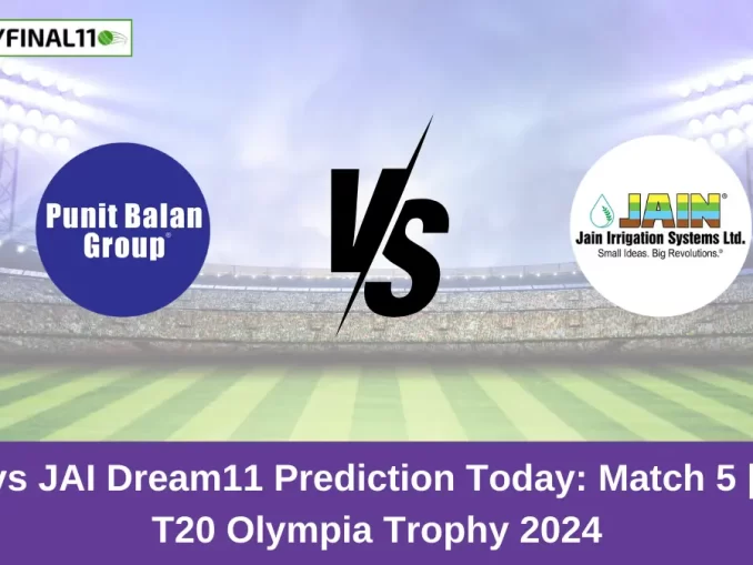 PBG vs JAI Dream11 Prediction Today Match 5 Pune T20 Olympia Trophy 2024