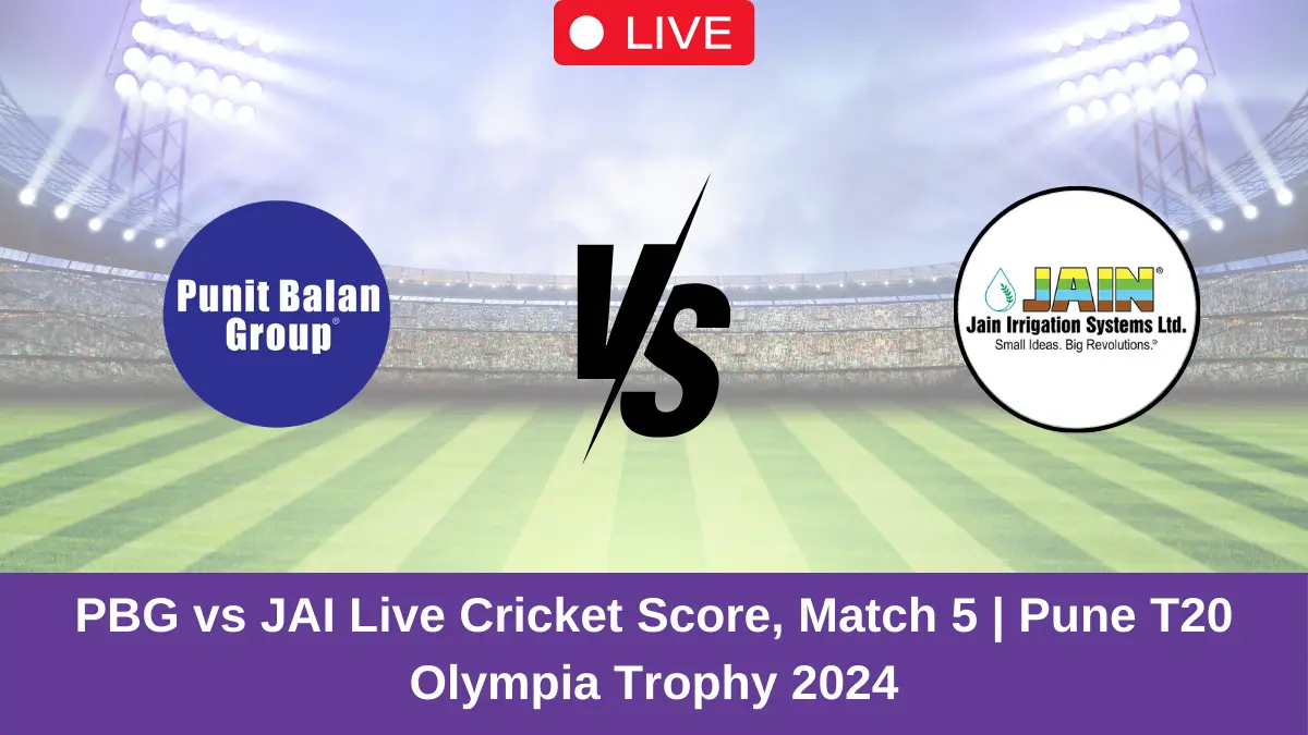 PBG vs JAI Live Cricket Score, Match 5 Pune T20 Olympia Trophy 2024