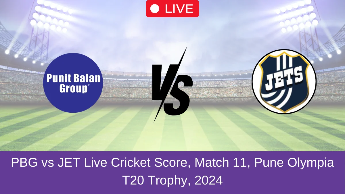 PBG vs JET Live Cricket Score, Match 11, Pune Olympia T20 Trophy, 2024