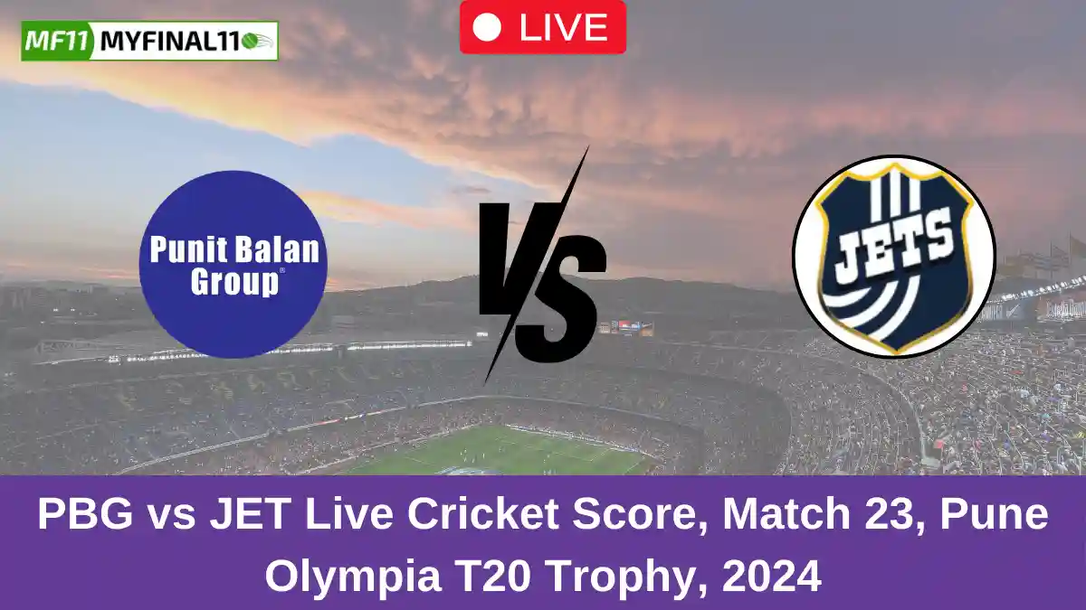 PBG vs JET Live Cricket Score, Match 23, Pune Olympia T20 Trophy, 2024 (1)