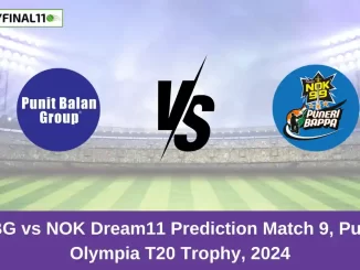 PBG vs NOK Dream11 Prediction Match 9, Pune Olympia T20 Trophy, 2024