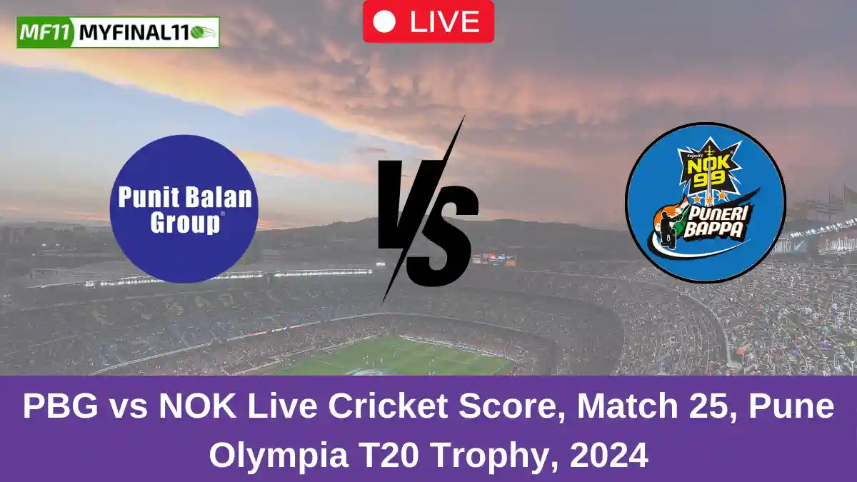 PBG vs NOK Live Cricket Score, Match 25, Pune Olympia T20 Trophy, 2024 (1)