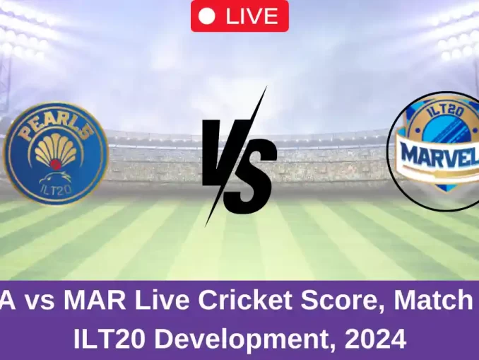 PEA vs MAR Live Cricket Score, Match 10, ILT20 Development, 2024