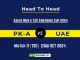 PK-A vs UAE Player Battle, Head to Head Team Stats, Player Record ICC Women's T20 World Cup Warm-up Matches- 10th Match