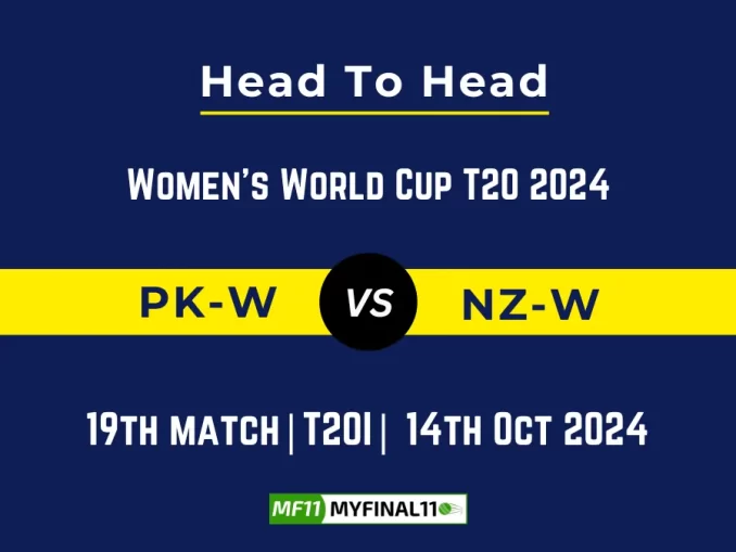 PK-W vs NZ-W Player Battle, Head to Head Team Stats, Player Record: Women's World Cup T20 2024 - 19th Match