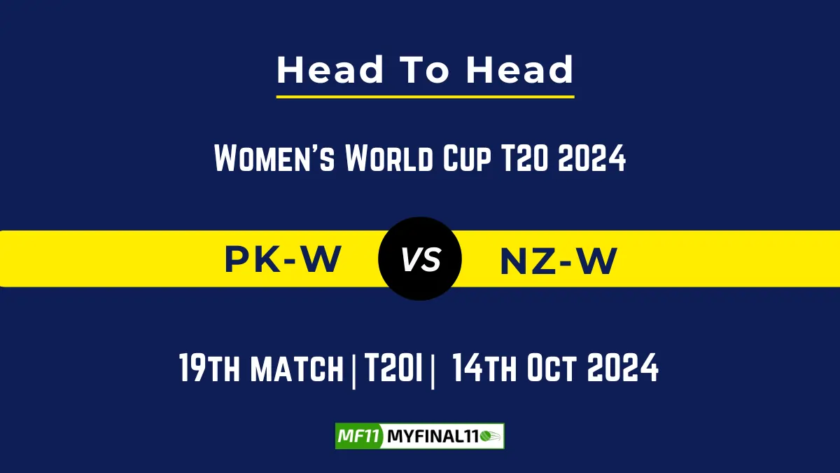 PK-W vs NZ-W Player Battle, Head to Head Team Stats, Player Record: Women's World Cup T20 2024 - 19th Match