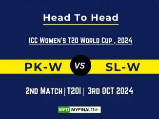 PK-W vs SL-W Player Battle, Head to Head Team Stats, Player Record ICC Women's T20 World Cup Warm-up Matches- 10th Match