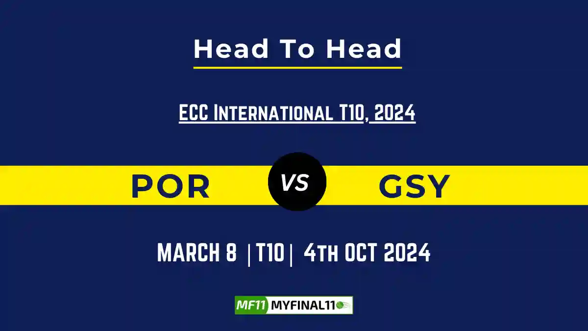 POR vs GSY Player Battle, Head to Head Team Stats, Player Record Namibia T20I Tri-Series, 2024- 4th Match