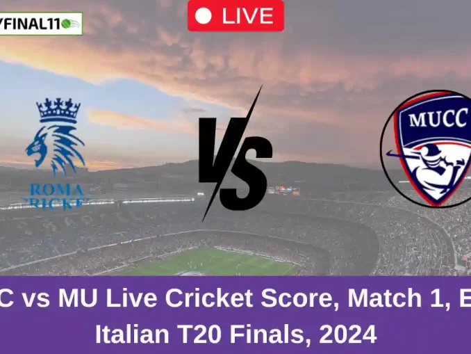 RCC vs MU Live Cricket Score, Match 1, ECN Italian T20 Finals, 2024