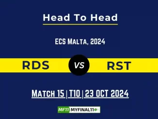 RDS vs RST Player Battle, Head to Head Team Stats, Player Record