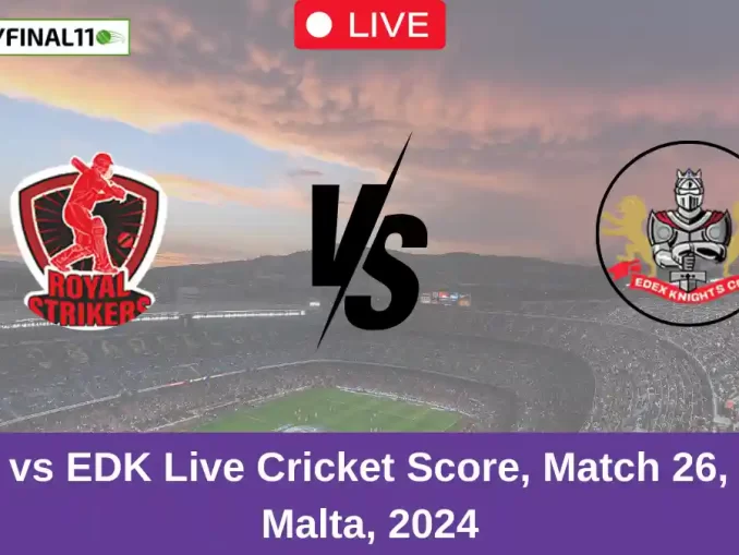 RST vs EDK Live Cricket Score, Match 26, ECS Malta, 2024